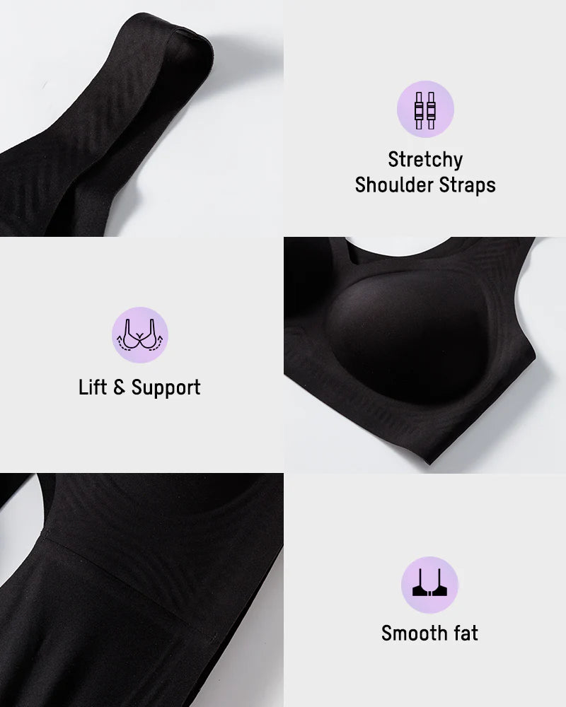Lifting Wire-Free Antibacterial Jelly Bra